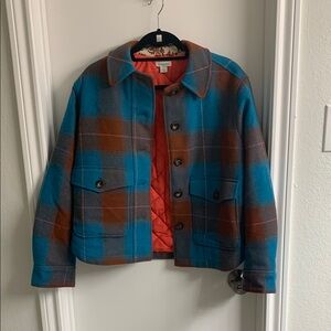 Sundance Blue and Brown Lightweight Shirt Jacket